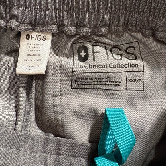Figs gray Scrub Pants size XXS - Picture 5 of 6